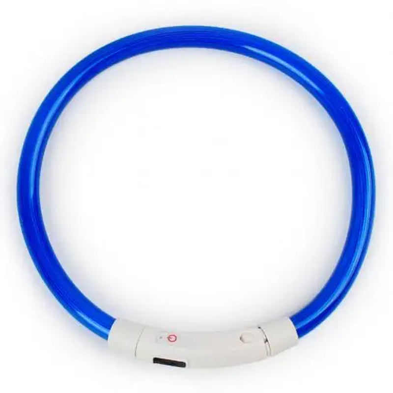 Rechargeable LED Dog Collars with USB Charging - Luminous Night Safety Neck Light for Pets (Sizes S, M, L)