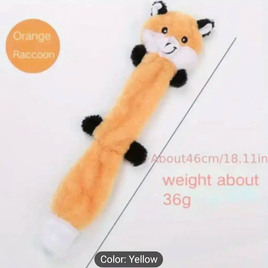 Brinquedos para Cachorro que Rangem, Duráveis e Mastigáveis. Cenoura/ Raposa/ Algodão Dental/ Elefante/ Pato.