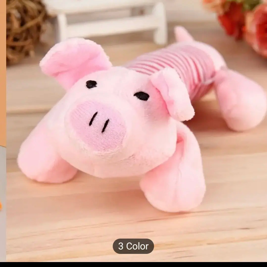 Brinquedos para Cachorro que Rangem, Duráveis e Mastigáveis. Cenoura/ Raposa/ Algodão Dental/ Elefante/ Pato.