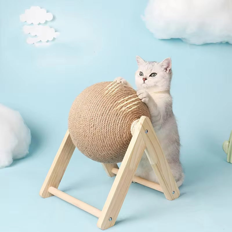 Sisal Rope Cat Scratching Ball Toy Set - Durable Paws Grinding Board for Kittens and Cats