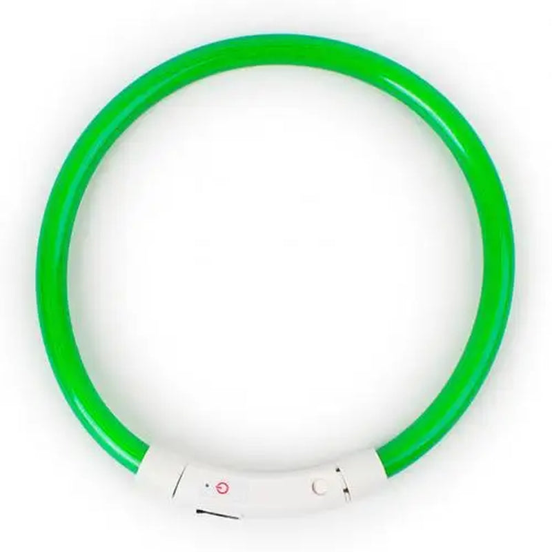 Rechargeable LED Dog Collars with USB Charging - Luminous Night Safety Neck Light for Pets (Sizes S, M, L)