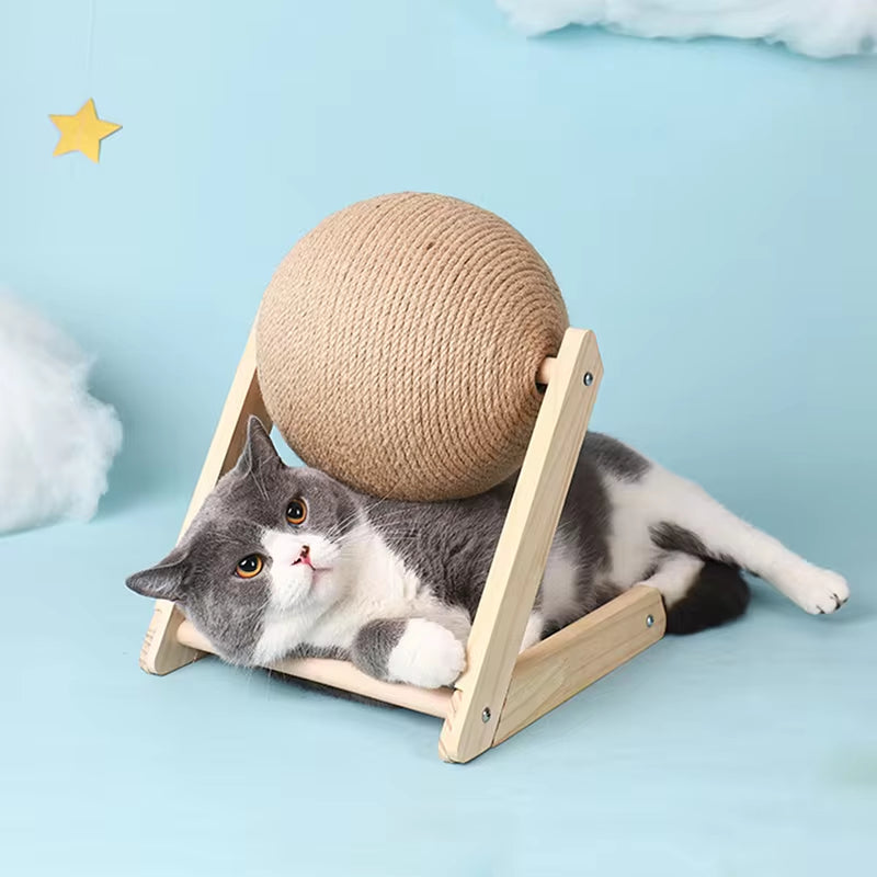 Sisal Rope Cat Scratching Ball Toy Set - Durable Paws Grinding Board for Kittens and Cats