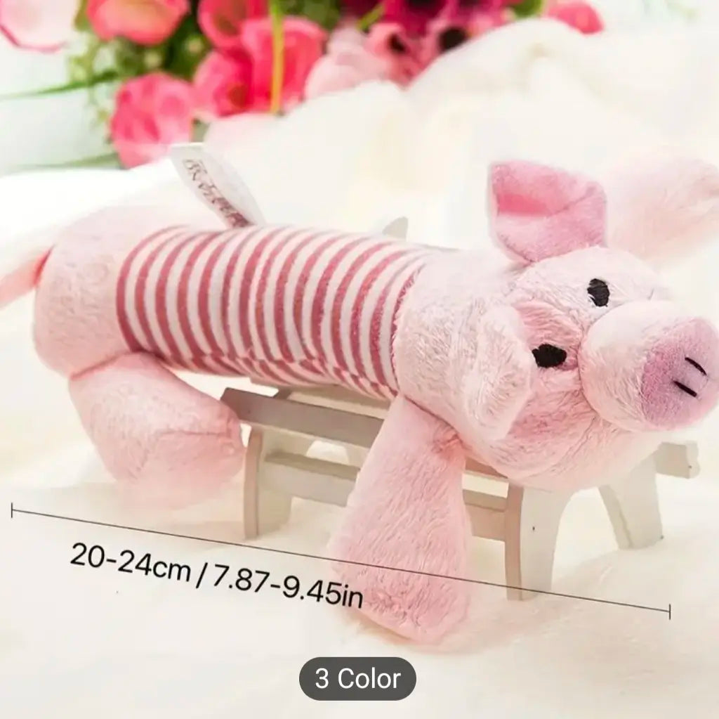 Brinquedos para Cachorro que Rangem, Duráveis e Mastigáveis. Cenoura/ Raposa/ Algodão Dental/ Elefante/ Pato.