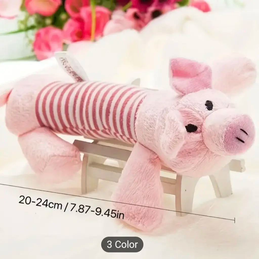 Brinquedos para Cachorro que Rangem, Duráveis e Mastigáveis. Cenoura/ Raposa/ Algodão Dental/ Elefante/ Pato.