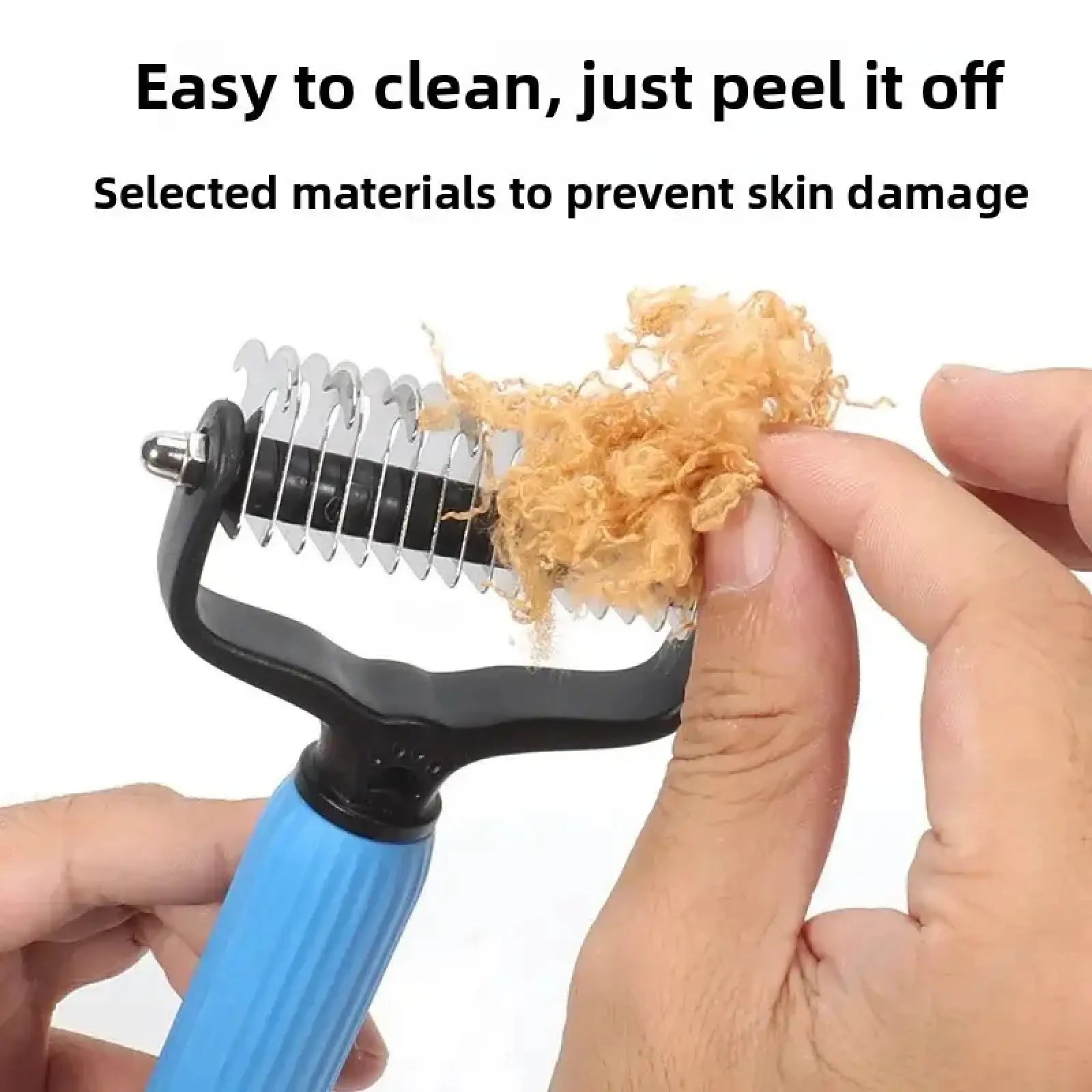 Ferramenta de Higiene para Pets, Pente Universal Desembaraçador para Cães, Design Dupla Face em Aço Inoxidável, Remoção Eficiente de Pelos Soltos & Controle de Nós e Pelos Embolados, Suprimentos Práticos para Manutenção Diária da Pelagem de Cães.