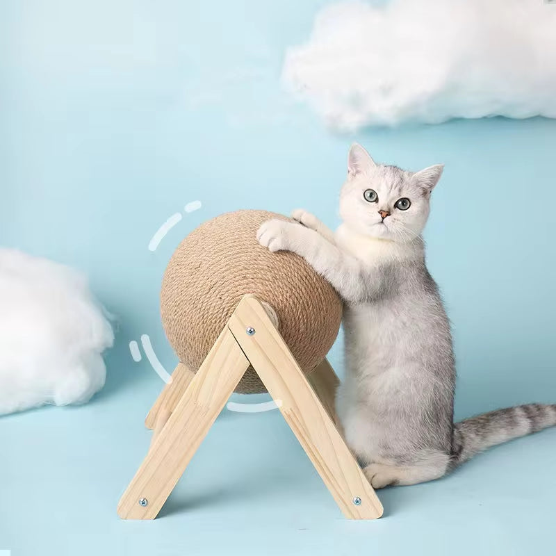 Sisal Rope Cat Scratching Ball Toy Set - Durable Paws Grinding Board for Kittens and Cats