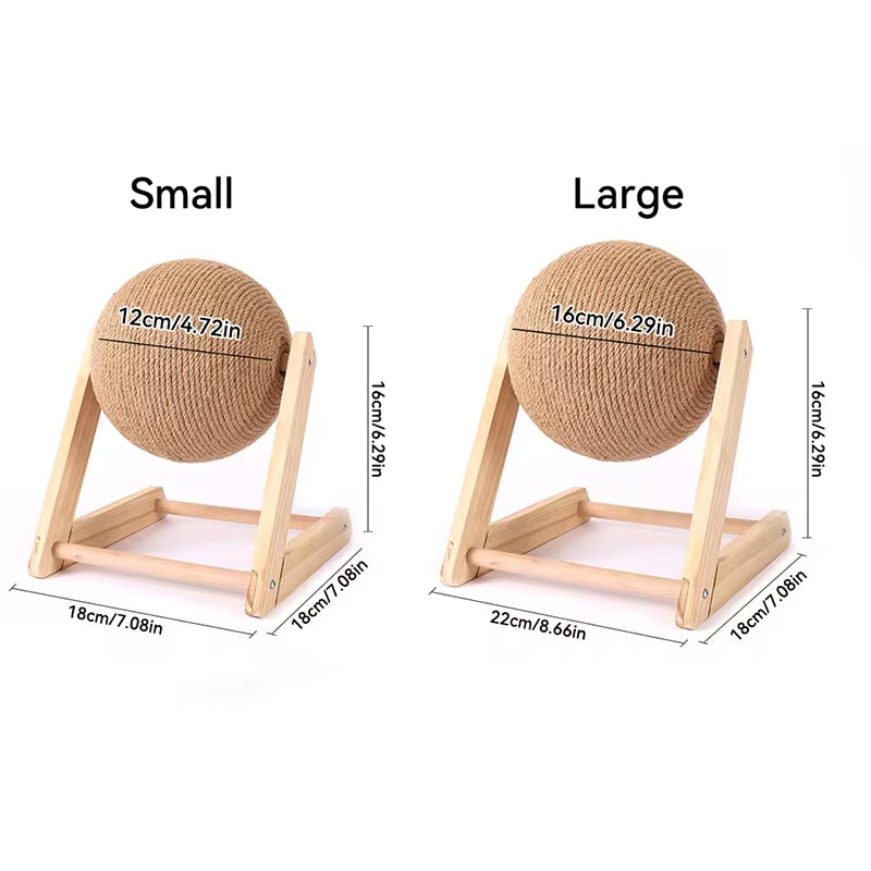 Sisal Rope Cat Scratching Ball Toy Set - Durable Paws Grinding Board for Kittens and Cats